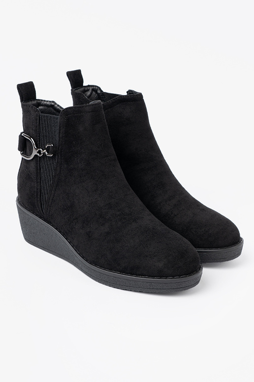 aus INildleder Schuhe schZuarze Farbe z elastyczną ZustaZuką aus INildleder Schuhe schZuarze Farbe z elastyczną ZustaZuką