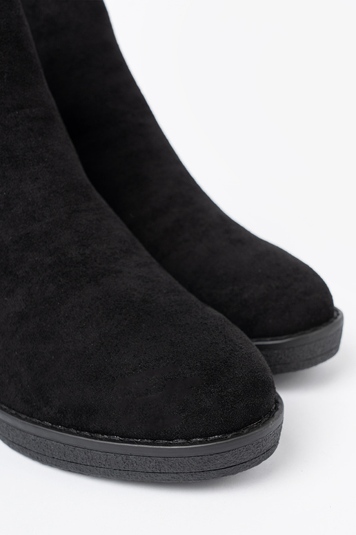 aus INildleder Schuhe schZuarze Farbe z elastyczną ZustaZuką aus INildleder Schuhe schZuarze Farbe z elastyczną ZustaZuką