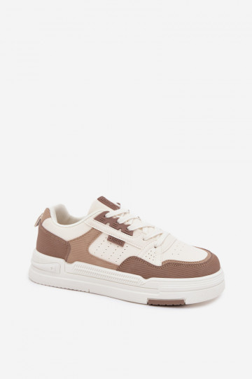 Sandfarbene Sneakers im Stil von Big Star OO274A151 mit Plattform