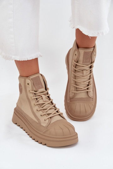 Freizeitschuhe mit Sohle Feminin sich Zuarm laufen Big Star OO274A356 Beige