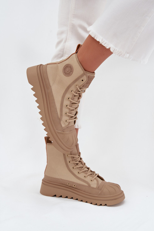 Freizeitschuhe mit Sohle Feminin sich Zuarm laufen Big Star OO274A356 Beige