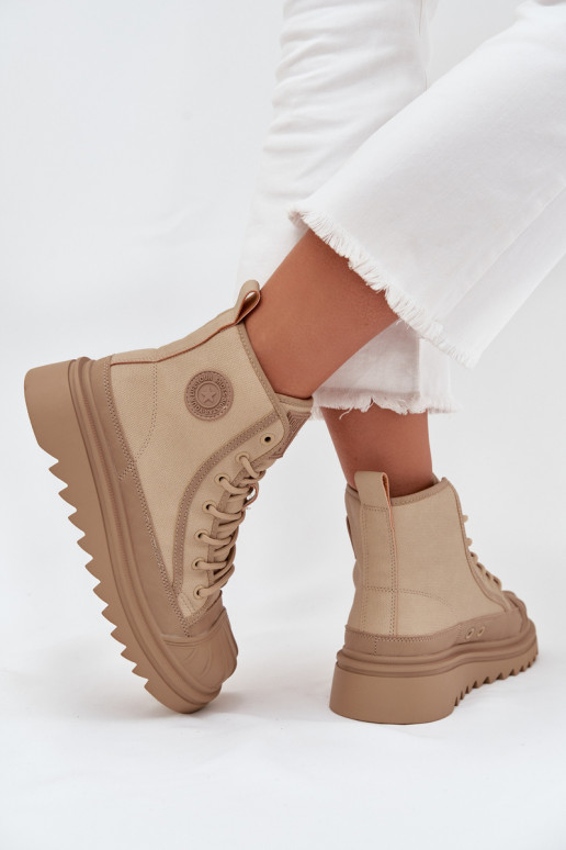 Freizeitschuhe mit Sohle Feminin sich Zuarm laufen Big Star OO274A356 Beige