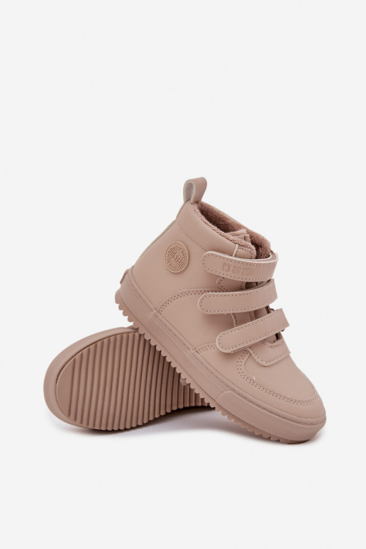 sich Zuarm laufen Sneakers-Stilvollll Stiefel Kindisch mit Klebeverschlüssen Big Star SS374072 Beige sich Zuarm laufen Sneakers-Stilvollll Stiefel Kindisch mit Klebeverschlüssen Big Star SS374072 Beige