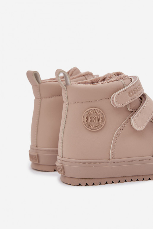sich Zuarm laufen Sneakers-Stilvollll Stiefel Kindisch mit Klebeverschlüssen Big Star SS374072 Beige sich Zuarm laufen Sneakers-Stilvollll Stiefel Kindisch mit Klebeverschlüssen Big Star SS374072 Beige