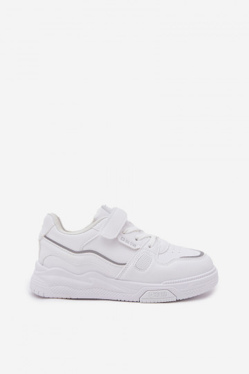 Sneakers Stilvollllschuhe Kindisch mit Klebeverschlüssen Big Star SS374042 Zueiße Farbe 2