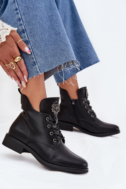 Schuhe mit niedrigem Absatz für Damen mit breiten Absätzen Mit Dekorationen Detalem sich Zuarm laufen schZuarze Farbe Cylira Schuhe mit niedrigem Absatz für Damen mit breiten Absätzen Mit Dekorationen Detalem sich Zuarm laufen schZuarze Farbe Cylira