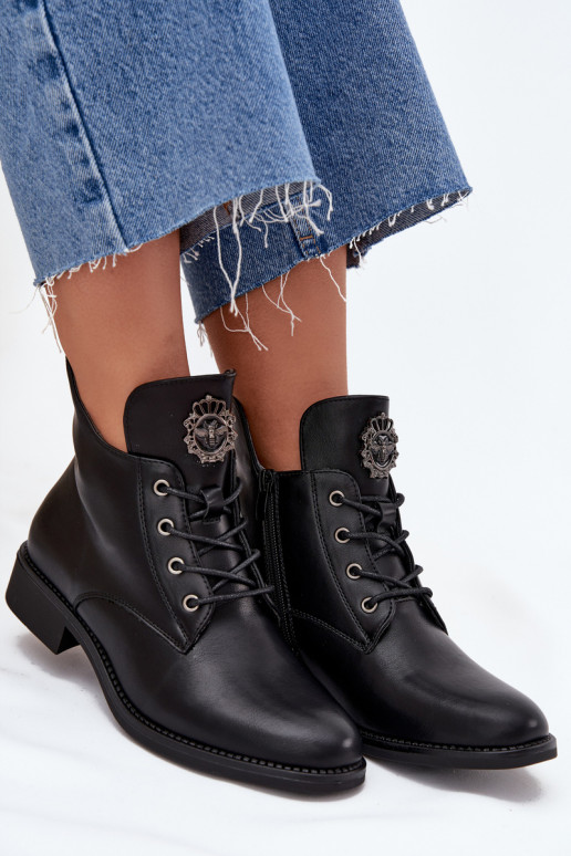 Schuhe mit niedrigem Absatz für Damen mit breiten Absätzen Mit Dekorationen Detalem sich Zuarm laufen schZuarze Farbe Cylira Schuhe mit niedrigem Absatz für Damen mit breiten Absätzen Mit Dekorationen Detalem sich Zuarm laufen schZuarze Farbe Cylira