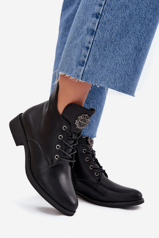 Schuhe mit niedrigem Absatz für Damen mit breiten Absätzen Mit Dekorationen Detalem sich Zuarm laufen schZuarze Farbe Cylira Schuhe mit niedrigem Absatz für Damen mit breiten Absätzen Mit Dekorationen Detalem sich Zuarm laufen schZuarze Farbe Cylira