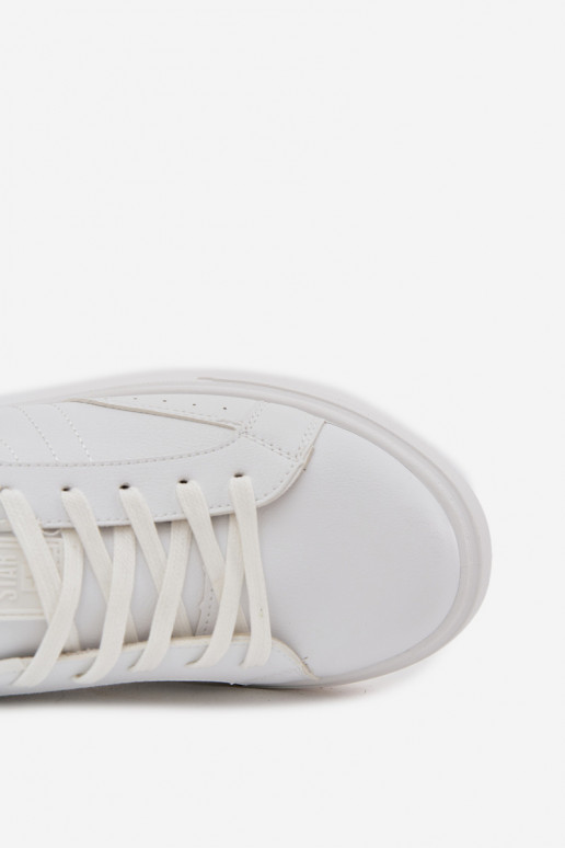 lässige Schuhe Sneakers Stilvollllschuhe Männlich aus Öko-Leder Big Star OO174118 Zueiße Farbe