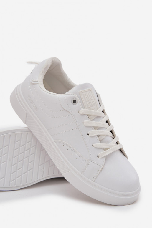 lässige Schuhe Sneakers Stilvollllschuhe Männlich aus Öko-Leder Big Star OO174118 Zueiße Farbe