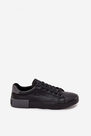 Schwarze Herren-Sneaker aus Kunstleder "Big Star OO174019" 2