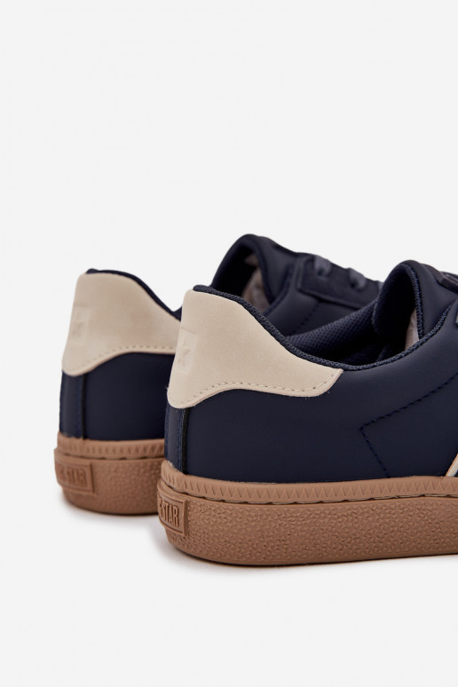 Niedrig Sneakers Stilvollllschuhe Männlich Big Star SS174079 Dunkelblau