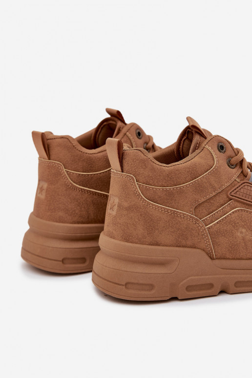 Sneakers Stilvollllschuhe Männlich Big Star SS174281 HI-POLY SYSTEM braune Farbe