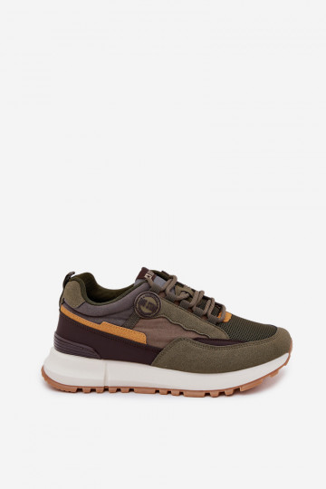 Khakifarbene Herren-Sportschuhe "Big Star RR174280 HI-POLY SYSTEM" 2