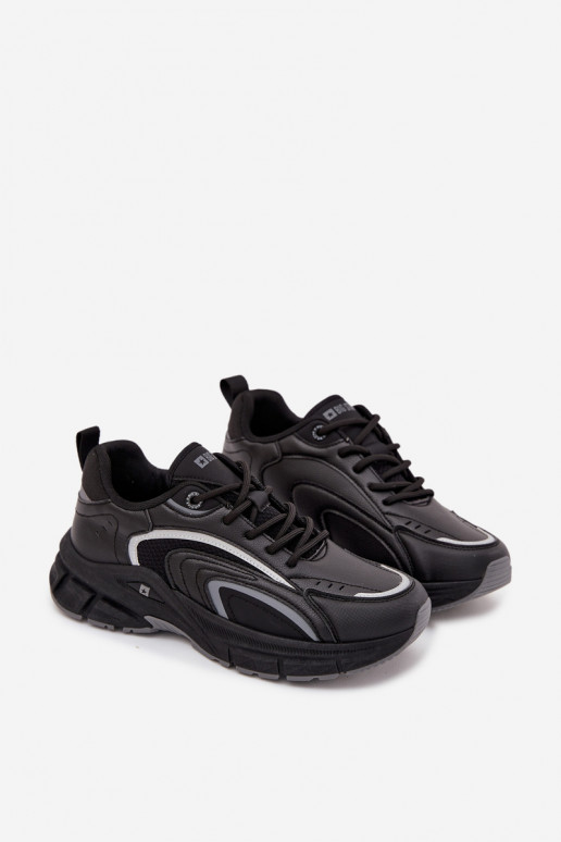 Turnschuhe Sneakers Stilvollllschuhe Männlich Big Star SS174285 schZuarze Farbe