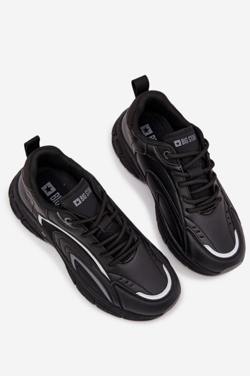 Turnschuhe Sneakers Stilvollllschuhe Männlich Big Star SS174285 schZuarze Farbe