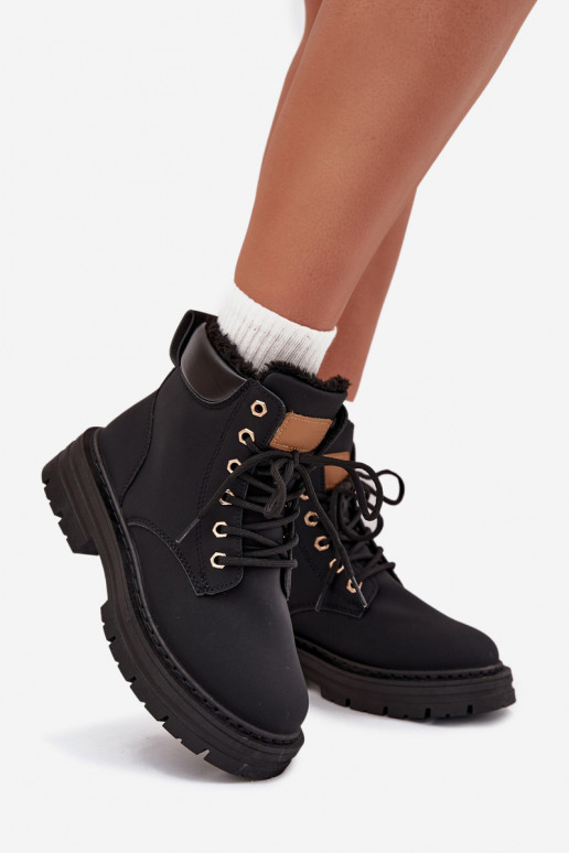 Schuhe Feminin sich Zuarm laufen mit Fell innen Zum Schloss schZuarze Farbe Tharika Schuhe Feminin sich Zuarm laufen mit Fell innen Zum Schloss schZuarze Farbe Tharika