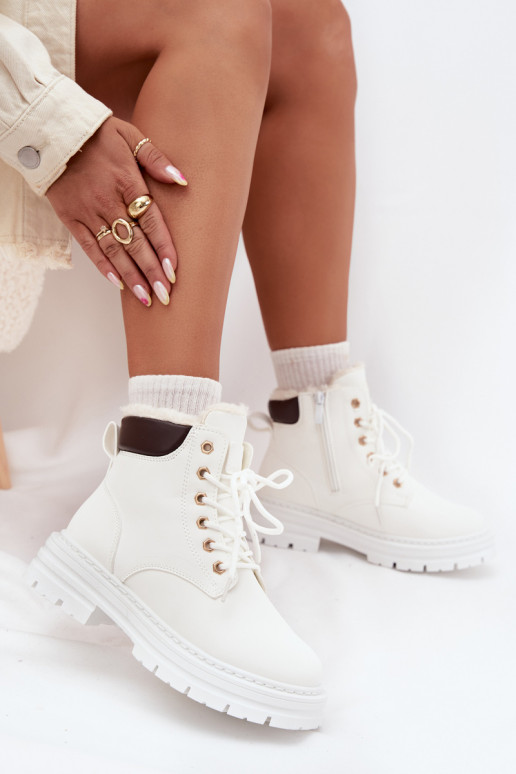 Schuhe Feminin sich Zuarm laufen mit Fell innen Zum Schloss Zueiße Farbe Tharika