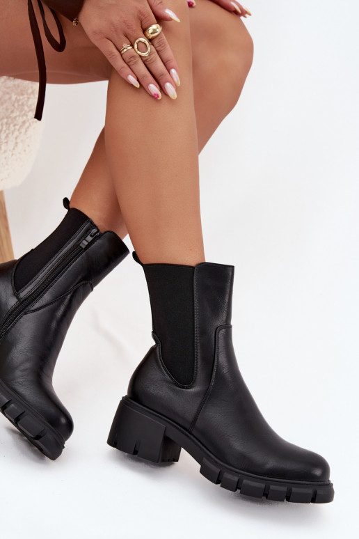 Damenstiefel Klocke Eko Haut schZuarze Farbe Kyra Damenstiefel Klocke Eko Haut schZuarze Farbe Kyra