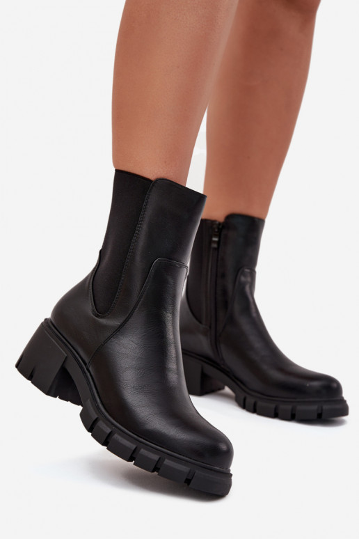 Damenstiefel Klocke Eko Haut schZuarze Farbe Kyra Damenstiefel Klocke Eko Haut schZuarze Farbe Kyra