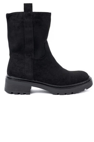 Stilvoll Schuhe am Knöchel z grubą, czarną podeszZuą 2