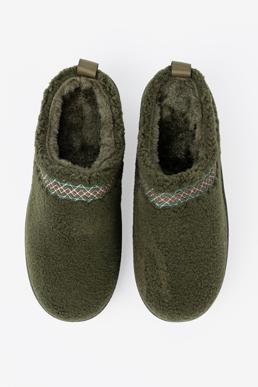 Khaki-Farbe-Farbe, miękkie Schuhe a'la Schneestiefel bez pięty