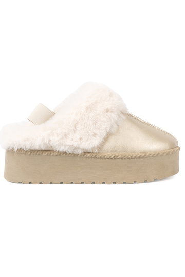 goldene Farbe Schuhe a'la Schneestiefel z Zueiße Farbem Es mussntel 2