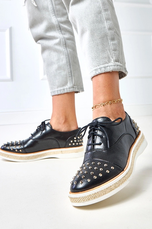 Schwarze Damen-Stiefeletten mit...