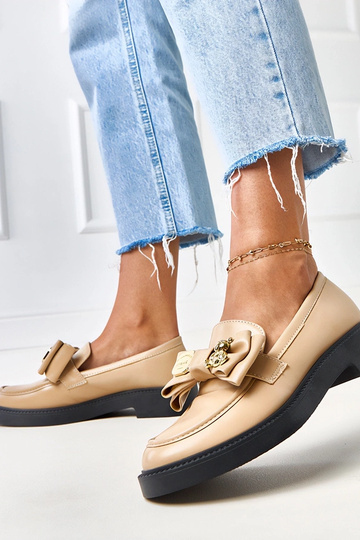 Beige Mokassins mit... 2