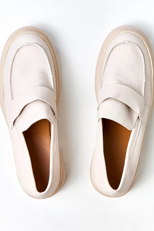 Seraphin Sandfarbene Mokassins aus...