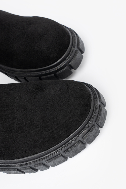 Damen schwarze Wildlederschuhe Damen schwarze Wildlederschuhe