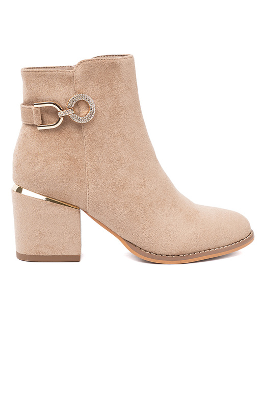 Eleganter Stil Schuhe Beige mit Zierschnalle