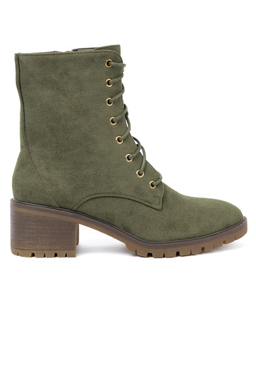 grüne Farbe Frauen Schuhe geschnürt 2