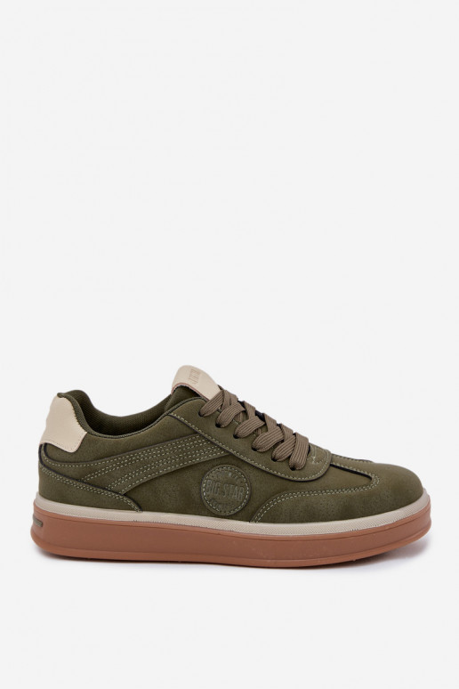 Sneakers Stilvollllschuhe Männlich Niedrig Big Star SS174022 HI-POLY SYSTEM Khaki-Farbe