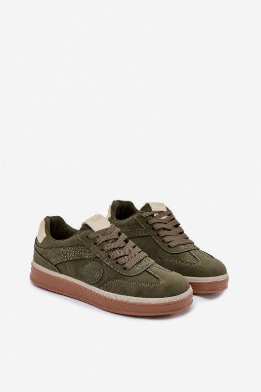 Sneakers Stilvollllschuhe Männlich Niedrig Big Star SS174022 HI-POLY SYSTEM Khaki-Farbe