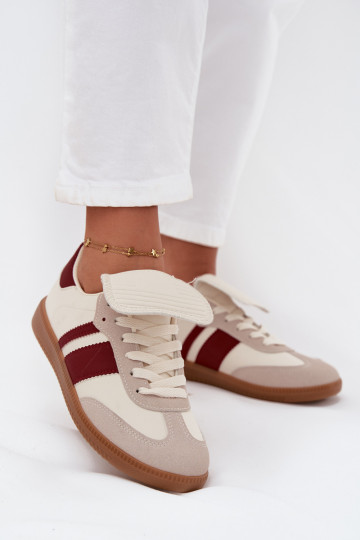 Niedrig Sneakers Stilvollllschuhe FemininINyZuiniętym Językiem Burgund Ardira