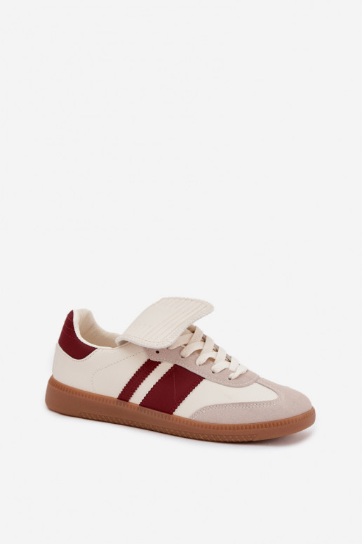 Niedrig Sneakers Stilvollllschuhe FemininINyZuiniętym Językiem Burgund Ardira