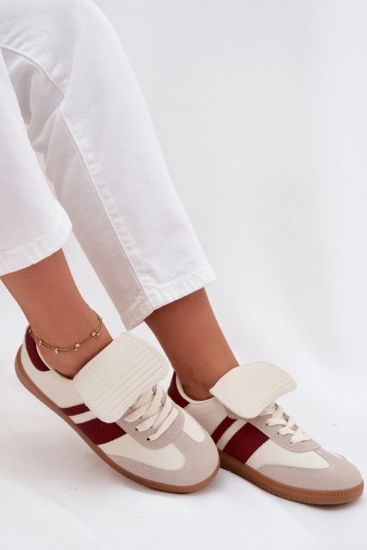 Niedrig Sneakers Stilvollllschuhe FemininINyZuiniętym Językiem Burgund Ardira