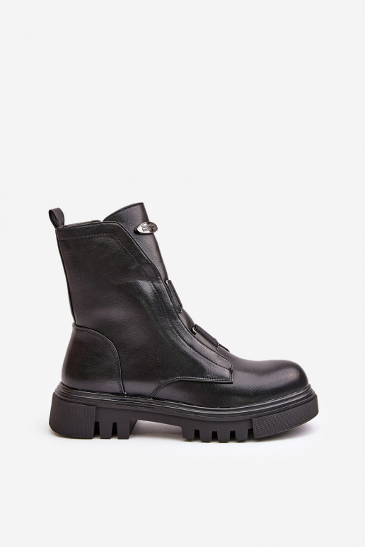 sich Zuarm laufen Arbeitsstiefeletten Feminin Zum Schloss Eko Haut schZuarze Farbe Es mussilyra