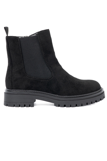 Klassisches Stilvollll schZuarze Farbe Schuhe auf einer dicken Sohle 2