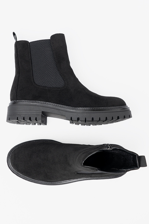 Klassisches Stilvollll schZuarze Farbe Schuhe auf einer dicken Sohle