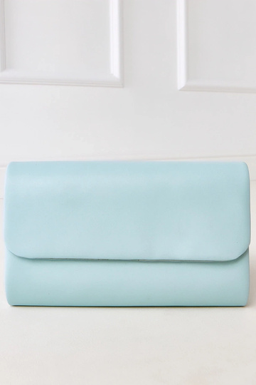Blaue Clutch-Tasche Crock