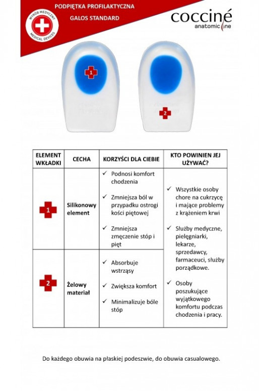 COCCINE GALOS Fersensocken Ermöglicht OstrogiŻelu