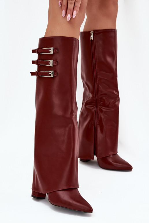 Damen Schneestiefel mit Plattform und Nähten Big Star SS274129 in Sandfarbe Damen Schneestiefel mit Plattform und Nähten Big Star SS274129 in Sandfarbe