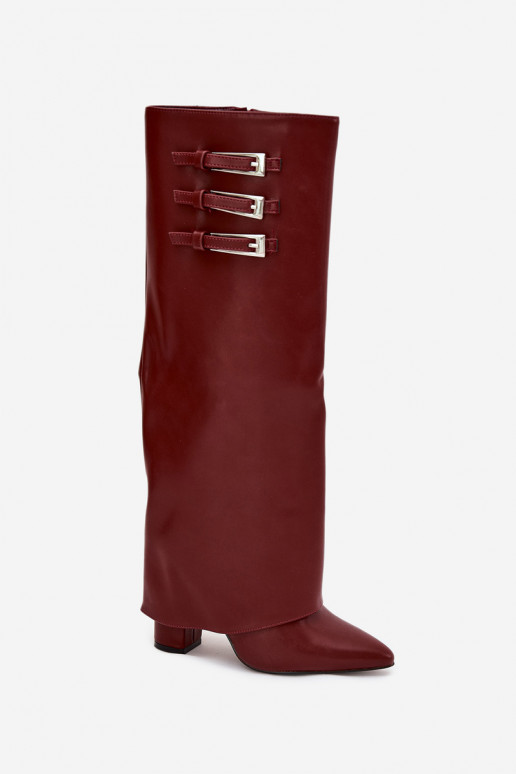 Damen Schneestiefel mit Plattform und Nähten Big Star SS274129 in Sandfarbe Damen Schneestiefel mit Plattform und Nähten Big Star SS274129 in Sandfarbe