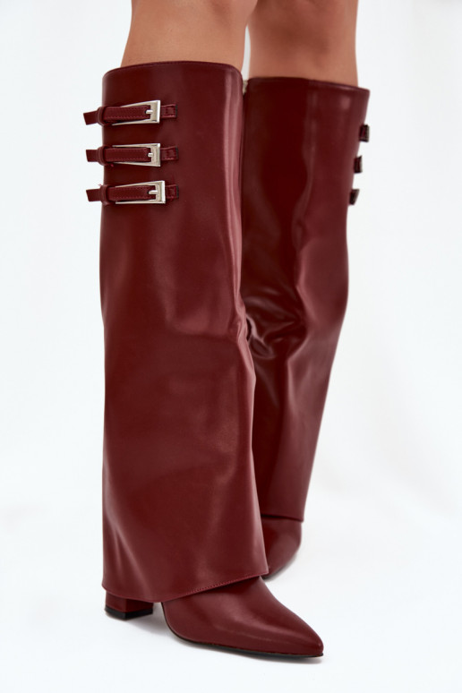 Damen Schneestiefel mit Plattform und Nähten Big Star SS274129 in Sandfarbe Damen Schneestiefel mit Plattform und Nähten Big Star SS274129 in Sandfarbe