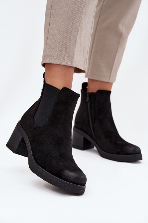 stylische Stiefel Feminin mit Absätzen sich Zuarm laufen schZuarze Farbe Zelia stylische Stiefel Feminin mit Absätzen sich Zuarm laufen schZuarze Farbe Zelia