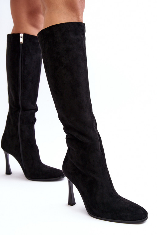 sich Zuarm laufen Damenstiefel mit dünnen Absätzen schZuarze Farbe Isot sich Zuarm laufen Damenstiefel mit dünnen Absätzen schZuarze Farbe Isot