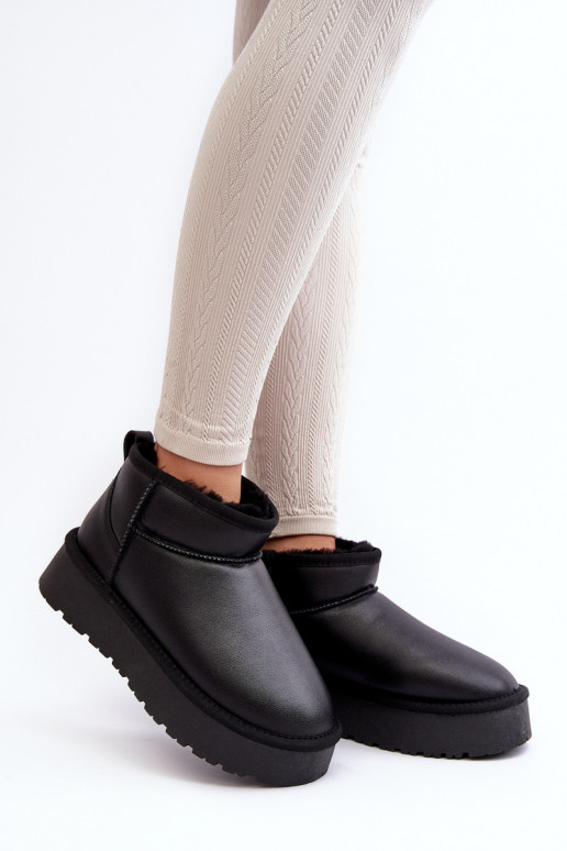 Haut Feminin Schneestiefel mit einer Plattform schZuarze Farbe Loreley Haut Feminin Schneestiefel mit einer Plattform schZuarze Farbe Loreley