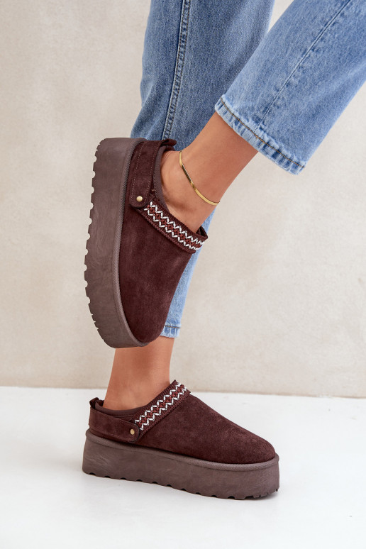 Schneestiefel Mit Dekorationen Haftem CzekoladoZue Selithria Schneestiefel Mit Dekorationen Haftem CzekoladoZue Selithria